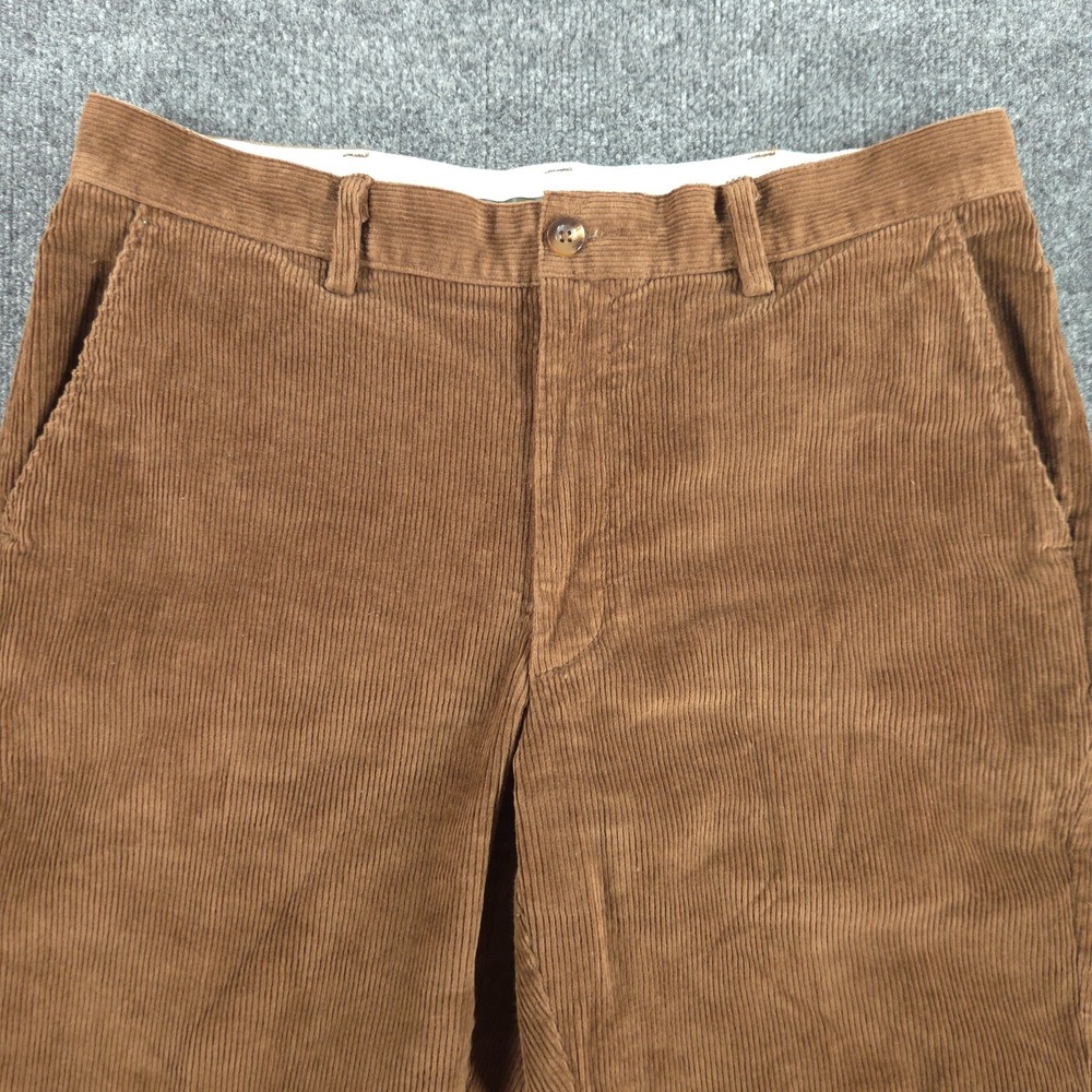 L.L. Bean Stretch Country Corduroy Pants Mens 33x32 (Fit 34x31) Brown - Picture 2 of 14
